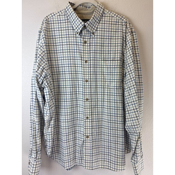 Eddie Bauer Men’s XL Plaid Button Down Shirts 100% Cotton Business Casual - Picture 1 of 10